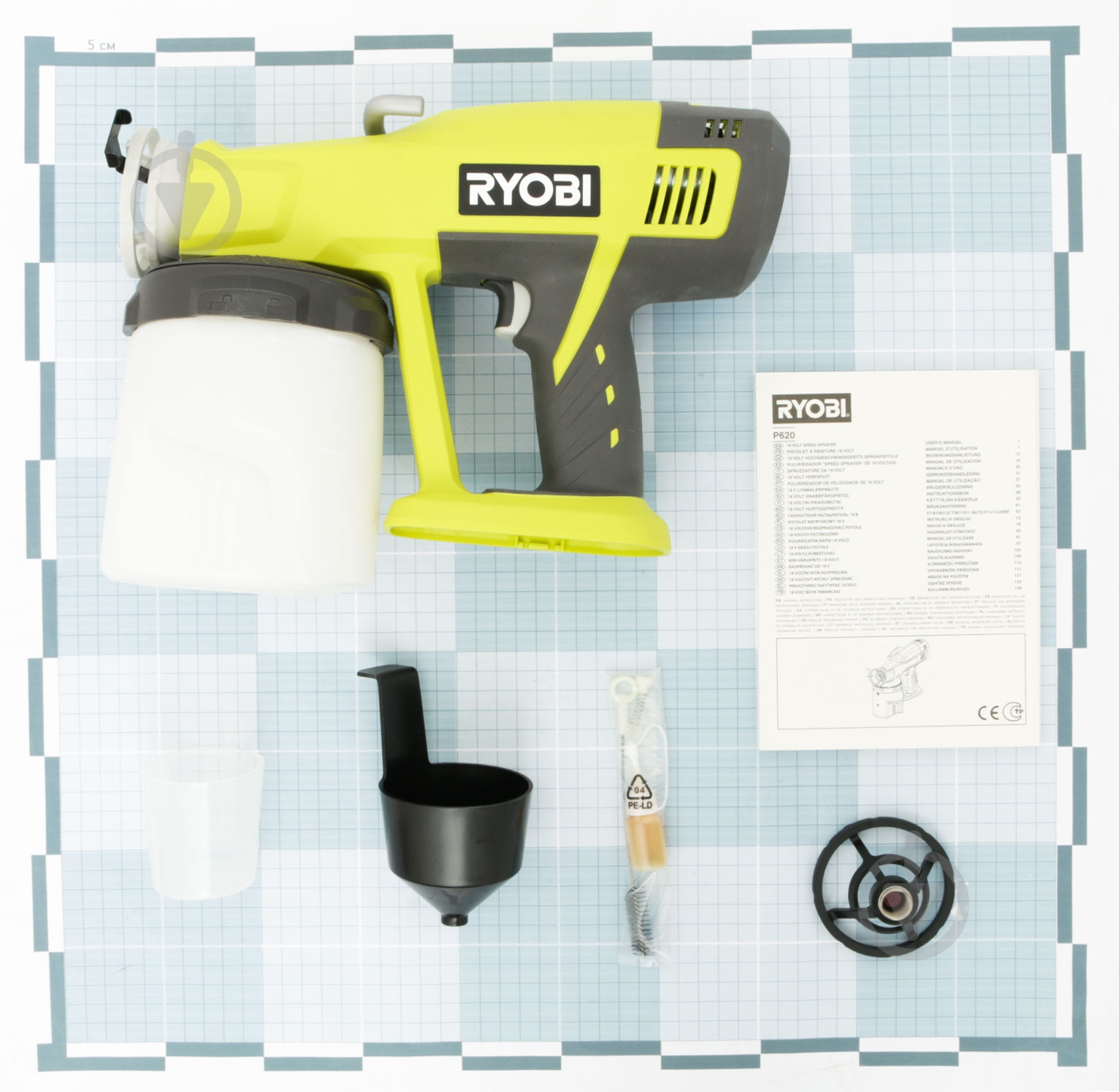 Краскораспылитель RYOBI ONE+ P620 - фото 3