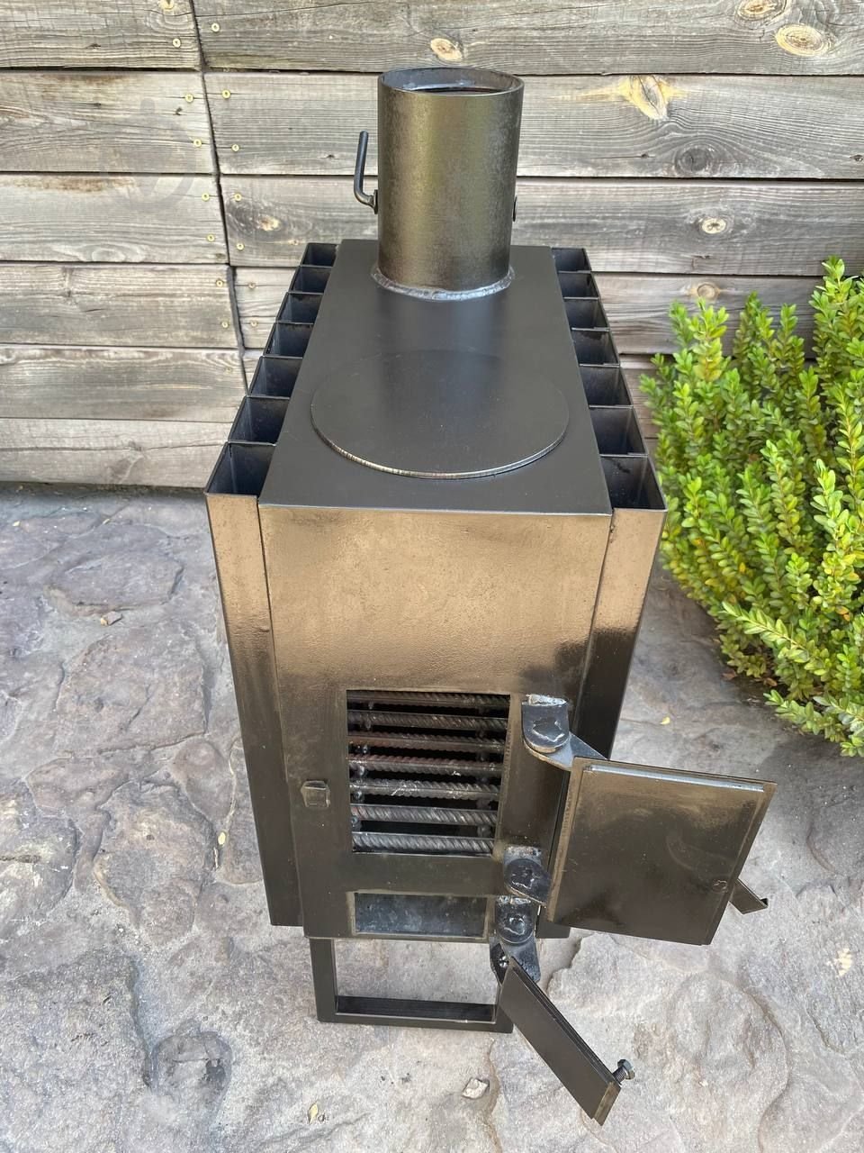 Піч-буржуйка Metalzavod BP-100RV з радіатором та варильною поверхнею - фото 6