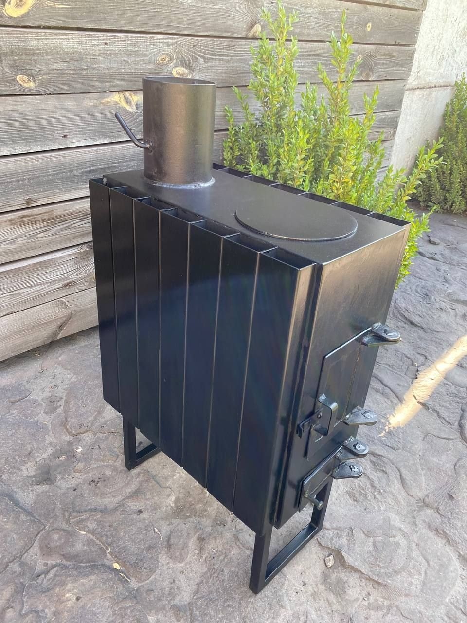 Піч-буржуйка Metalzavod BP-100RV з радіатором та варильною поверхнею - фото 7