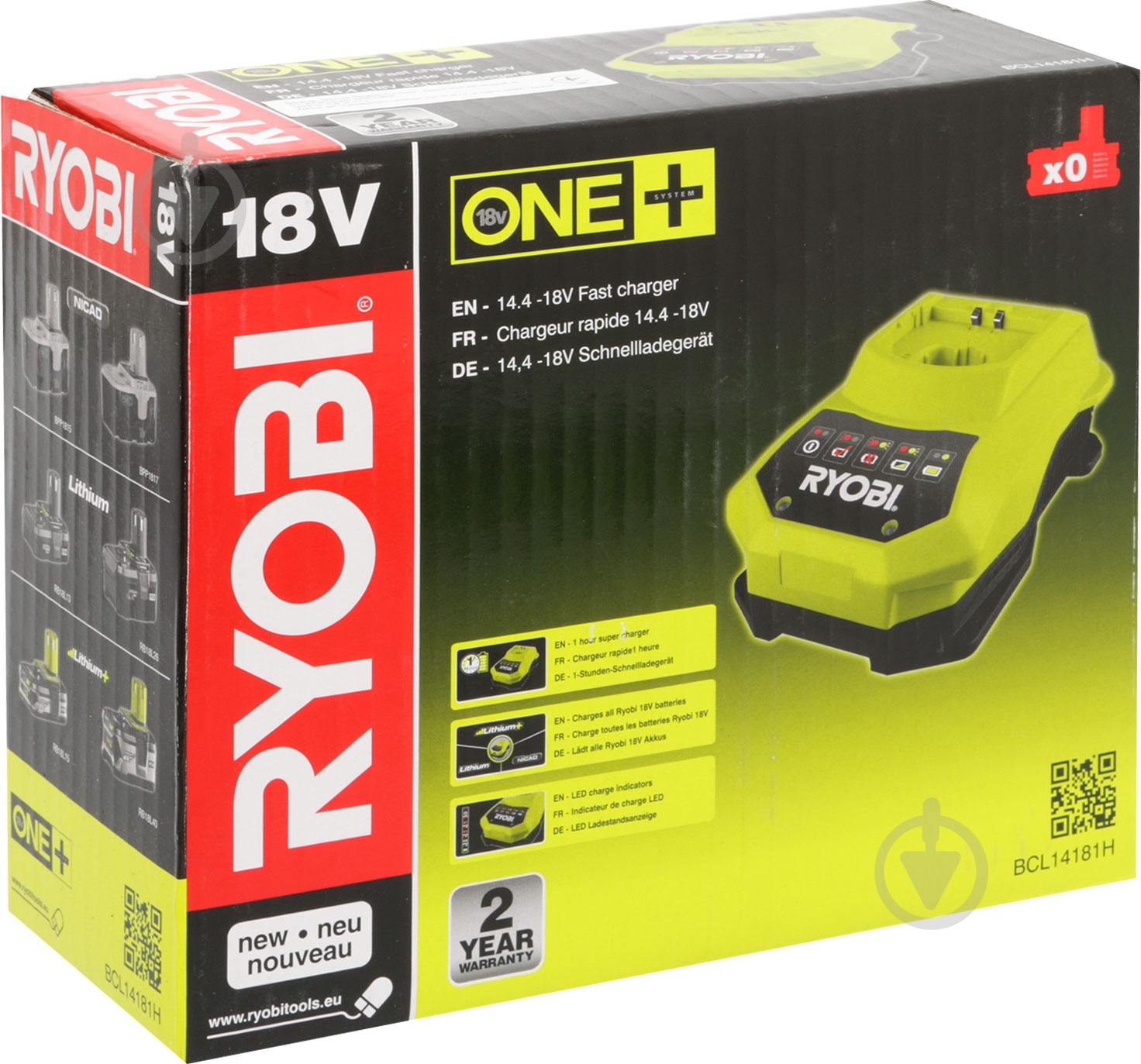 Зарядное устройство RYOBI 18,0V ONE+ BCL14181H - фото 3