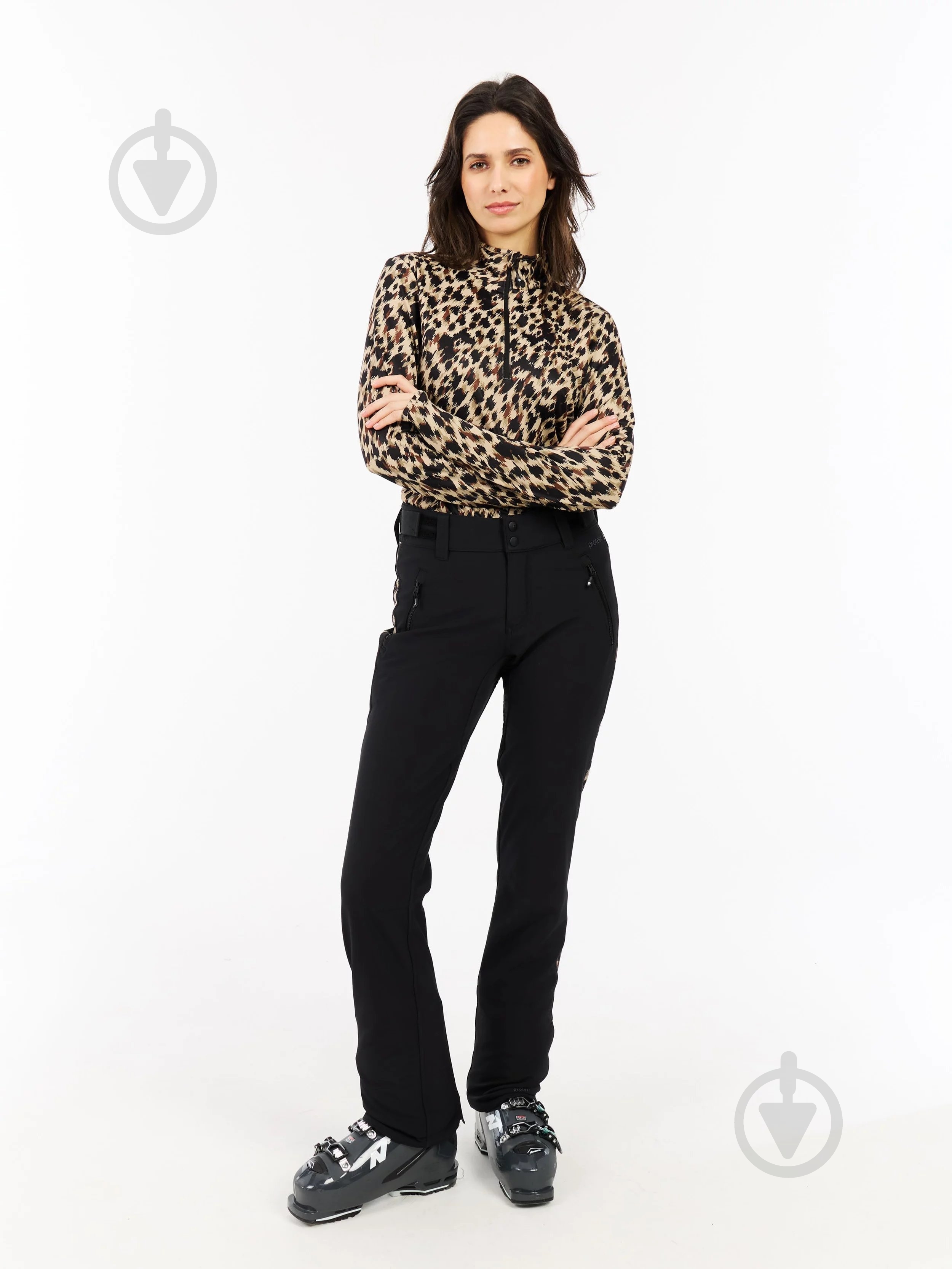 Джемпер Protest Vessy Leopard mid layer P12652013-567 р.M коричневый - фото 6