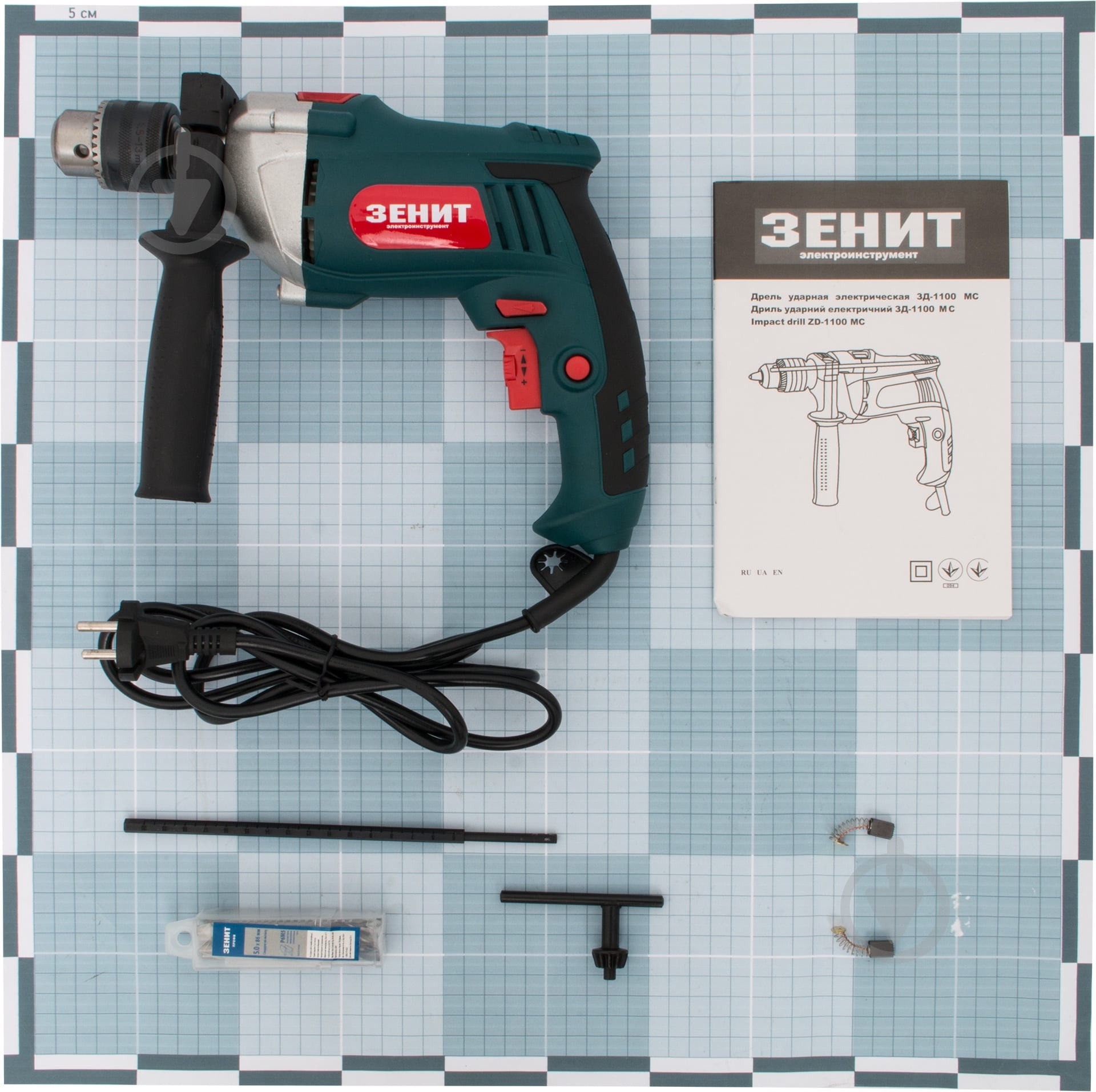 Дриль ударний Зеніт ЗД-1100 МС 841396 - фото 2