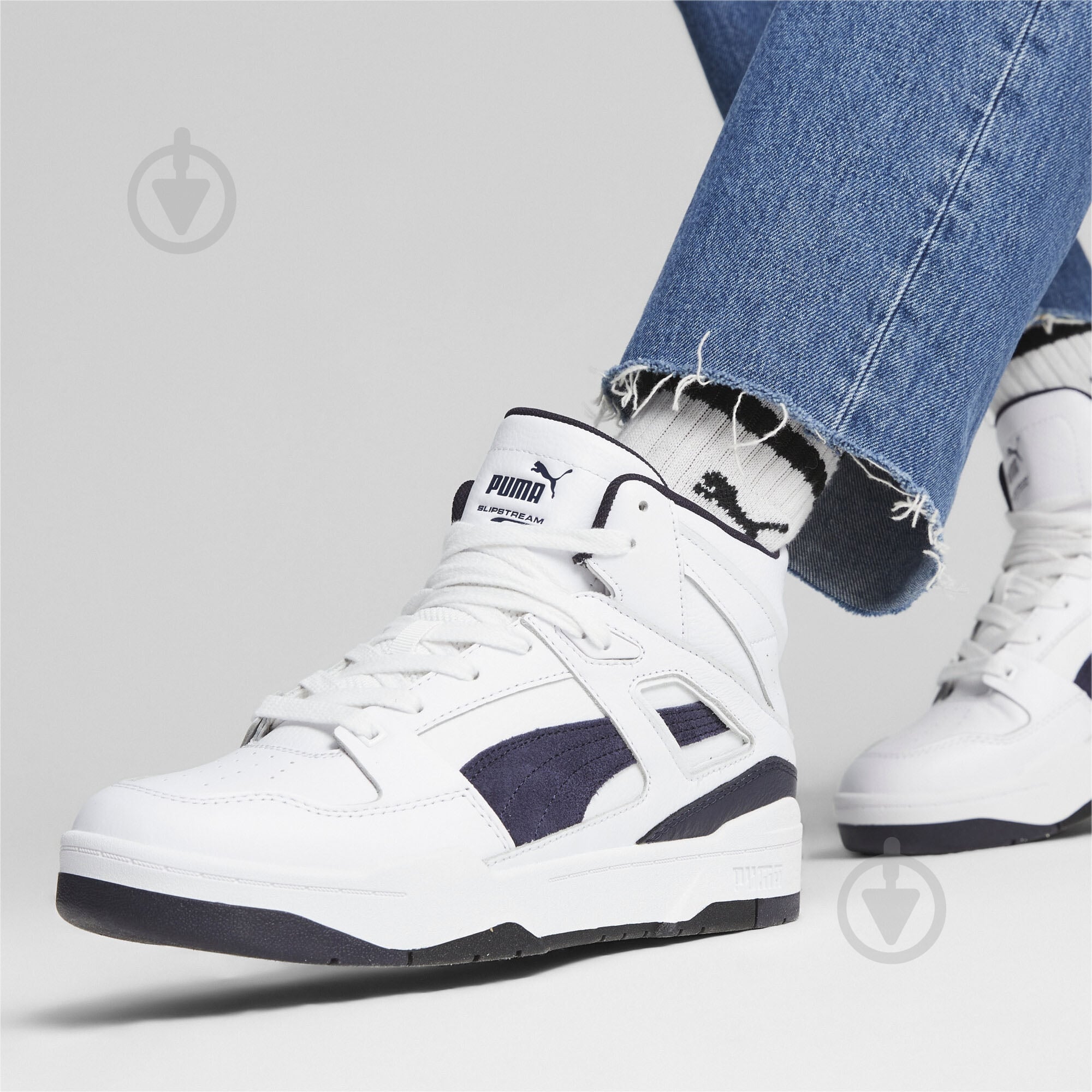 Кроссовки мужские демисезонные Puma SLIPSTREAM HI LTH 38864004 р.41 белые - фото 3