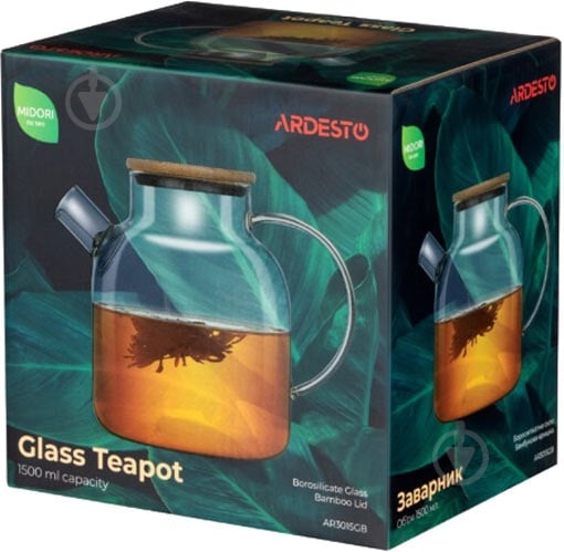 Чайник заварювальний Ardesto Midori 1500 мл AR3015GB - фото 3