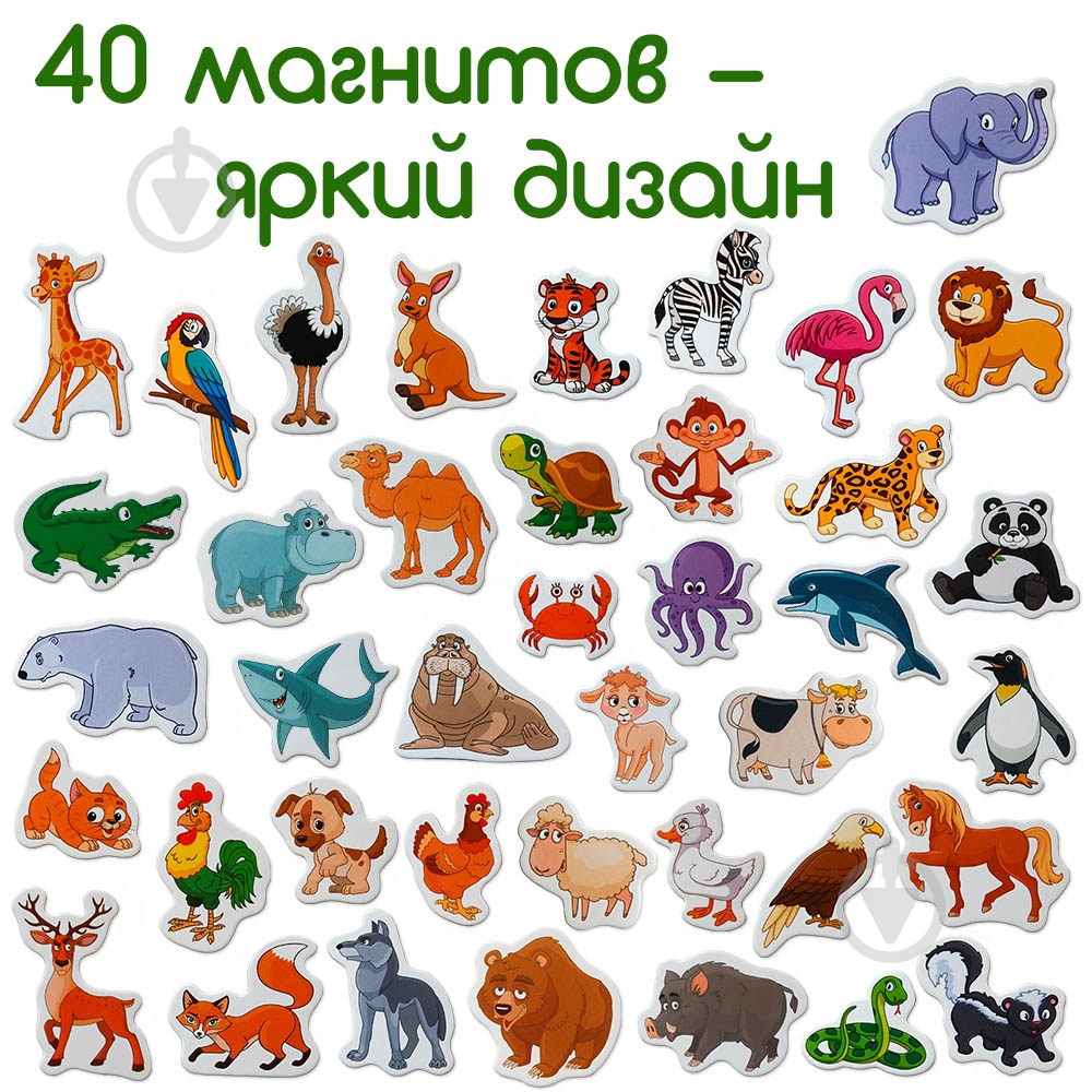 Набір магнітів Magdum Тварини ML4031-16 EN - фото 4