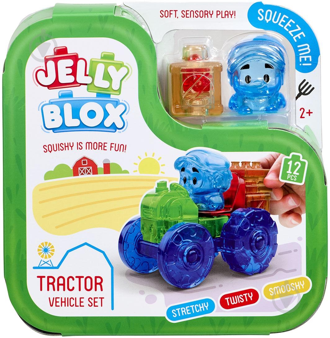 Конструктор Jelly Blox Красочный трактор 932945 - фото 1 Конструктор Jelly Blox Красочный трактор 932945 - фото 1