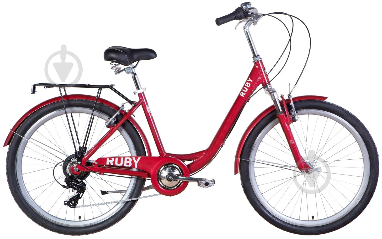 Велосипед Dorozhnik 26" 17"(43 см) RUBY OPS-D-26-192 красный - фото 1