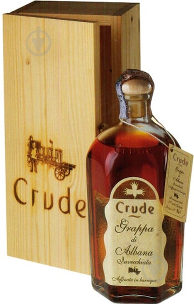 Граппа CRUDE Di Albana Aged 40% 0,5 л - фото 1