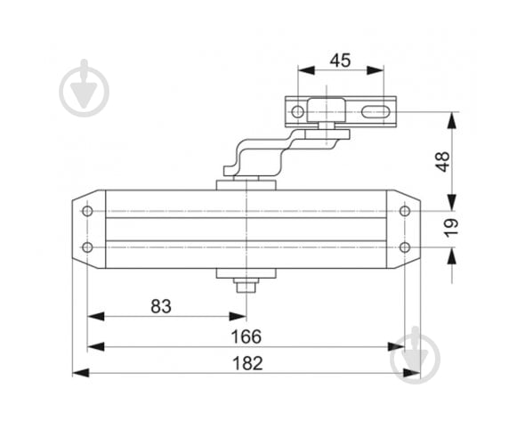 Доводчик дверной Abloy DC110 черный 80 кг - фото 2