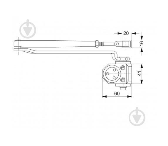 Доводчик дверной Abloy DC110 белый 80 кг - фото 2
