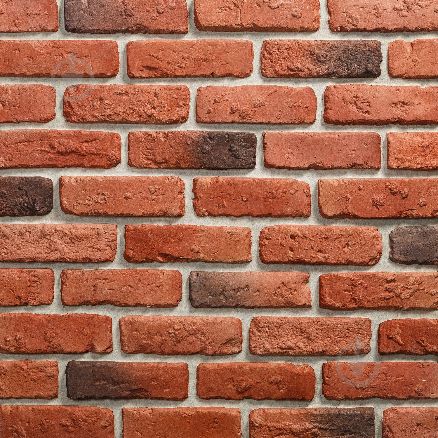 Плитка бетонная прямая Саватекс Декор Кирпич античный красный 0,5 кв.м - фото 1