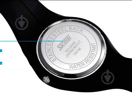 Наручные часы Rubber Black II 9068 Skmei - фото 5