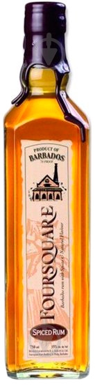 Ром Foursquare Rum Spiced 37,5% 0,7 л - фото 1
