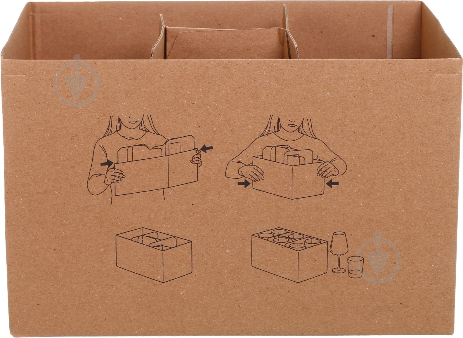 Коробка под бокалы 370х330х210 мм - фото 2