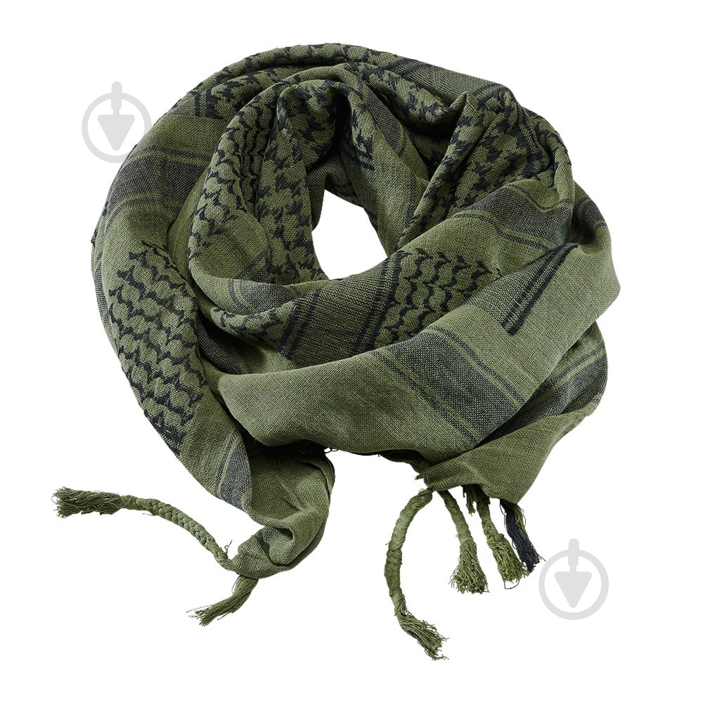 Шарф Brandit Арафатка тактическая оливковый с черным - фото 1