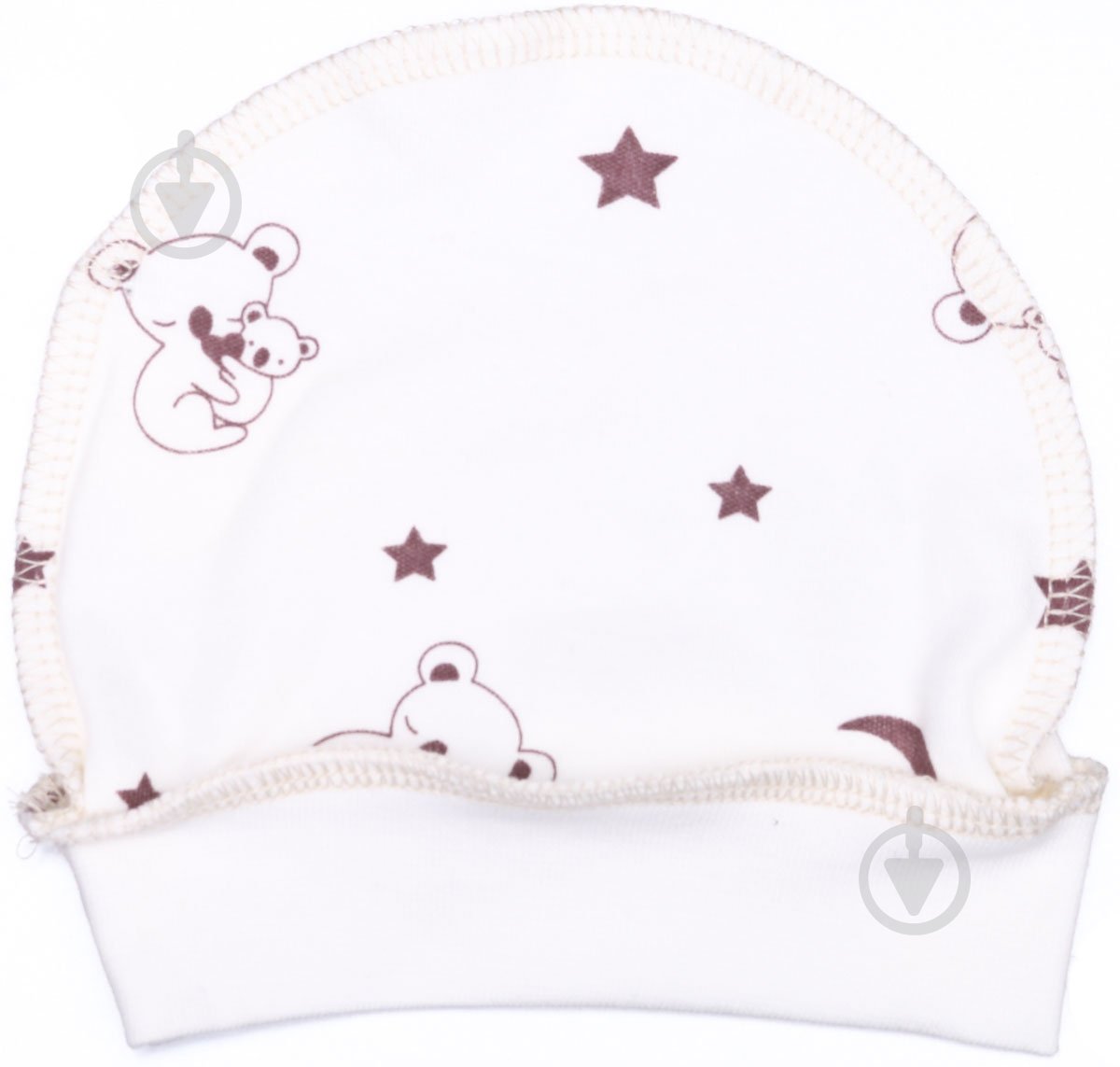 Шапочка детская Bambinelli Медвежонок белый с рисунком - фото 1