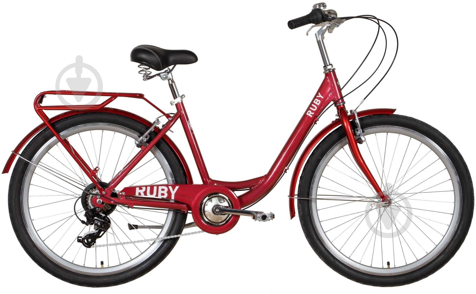 Велосипед Dorozhnik 26" 17"(43 см) RUBY OPS-D-26-202 красный - фото 1