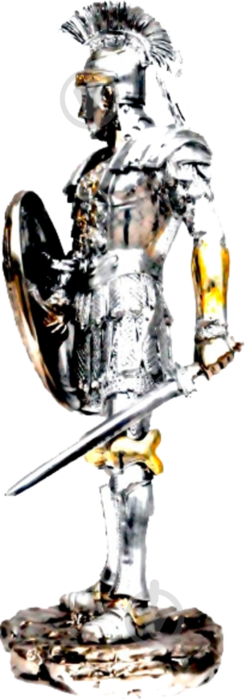 Статуэтка воина PL0503X-31A6-8 0906054 19,5х7х12,5 см серебряный - фото 4