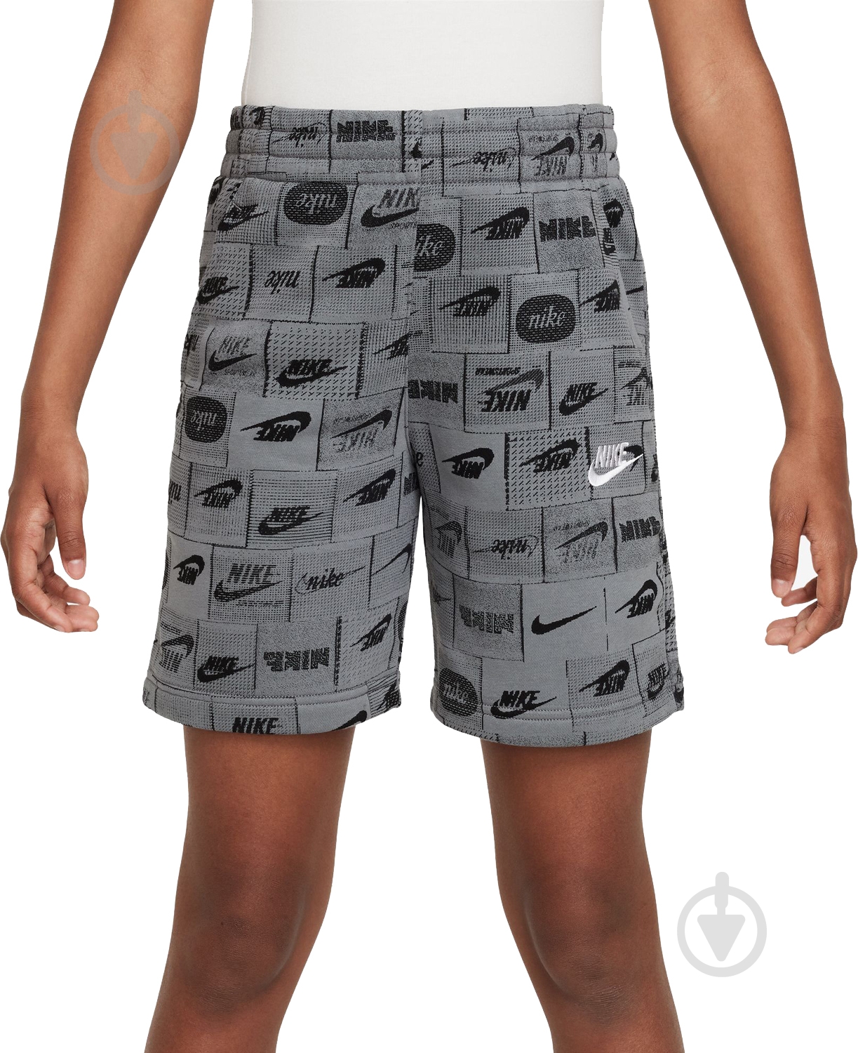 Шорти Nike K NS CLUB FT SHORT AOP FN8743-084 р. M сірий - фото 1 Шорти Nike K NS CLUB FT SHORT AOP FN8743-084 р. M сірий - фото 1
