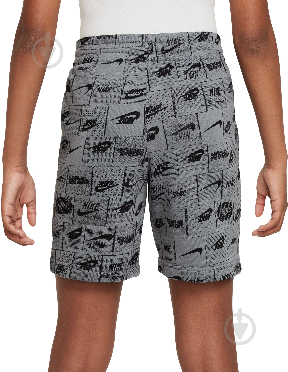 Шорти Nike K NS CLUB FT SHORT AOP FN8743-084 р. M сірий - фото 2 Шорти Nike K NS CLUB FT SHORT AOP FN8743-084 р. M сірий - фото 2