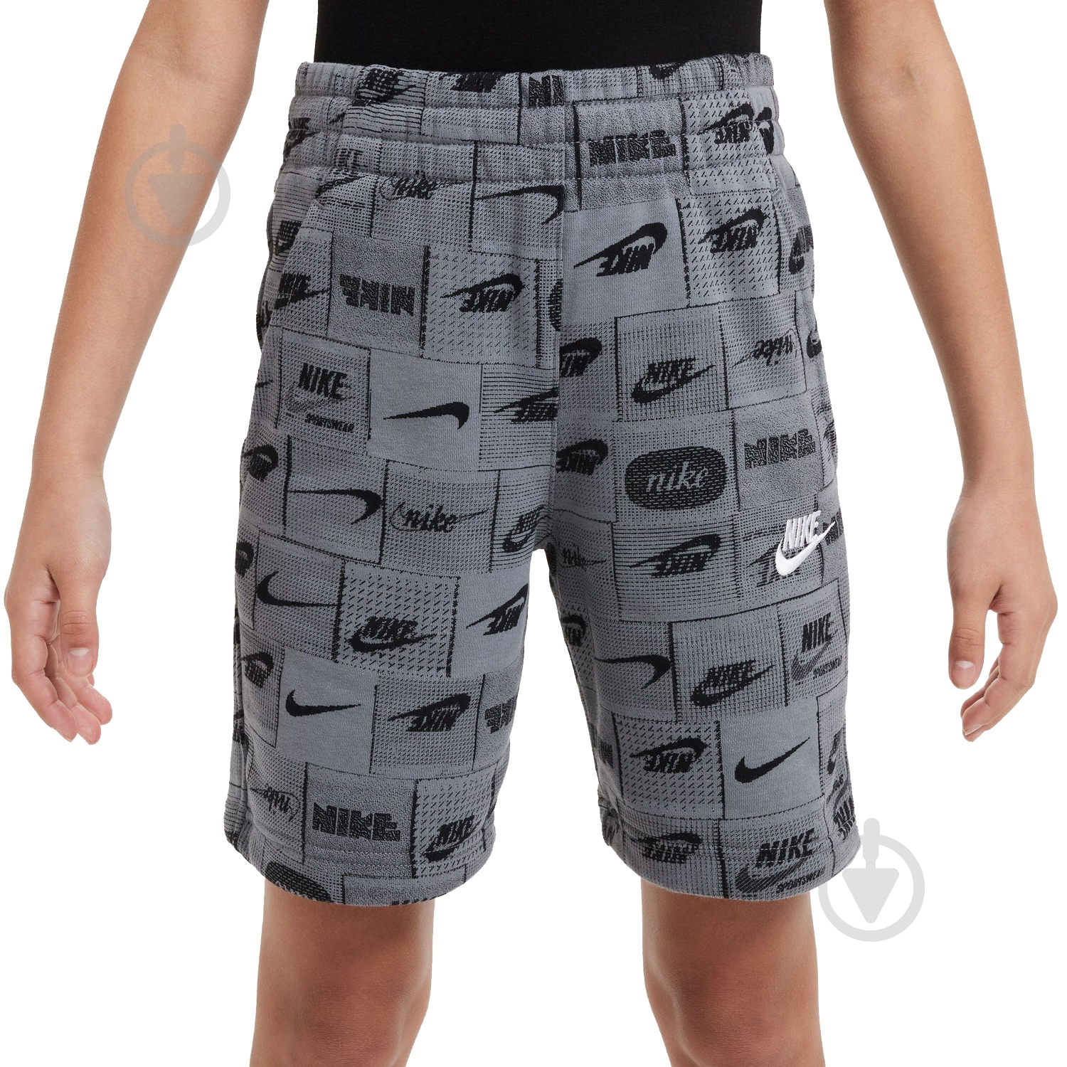 Шорти Nike K NS CLUB FT SHORT AOP FN8743-084 р. M сірий - фото 3 Шорти Nike K NS CLUB FT SHORT AOP FN8743-084 р. M сірий - фото 3