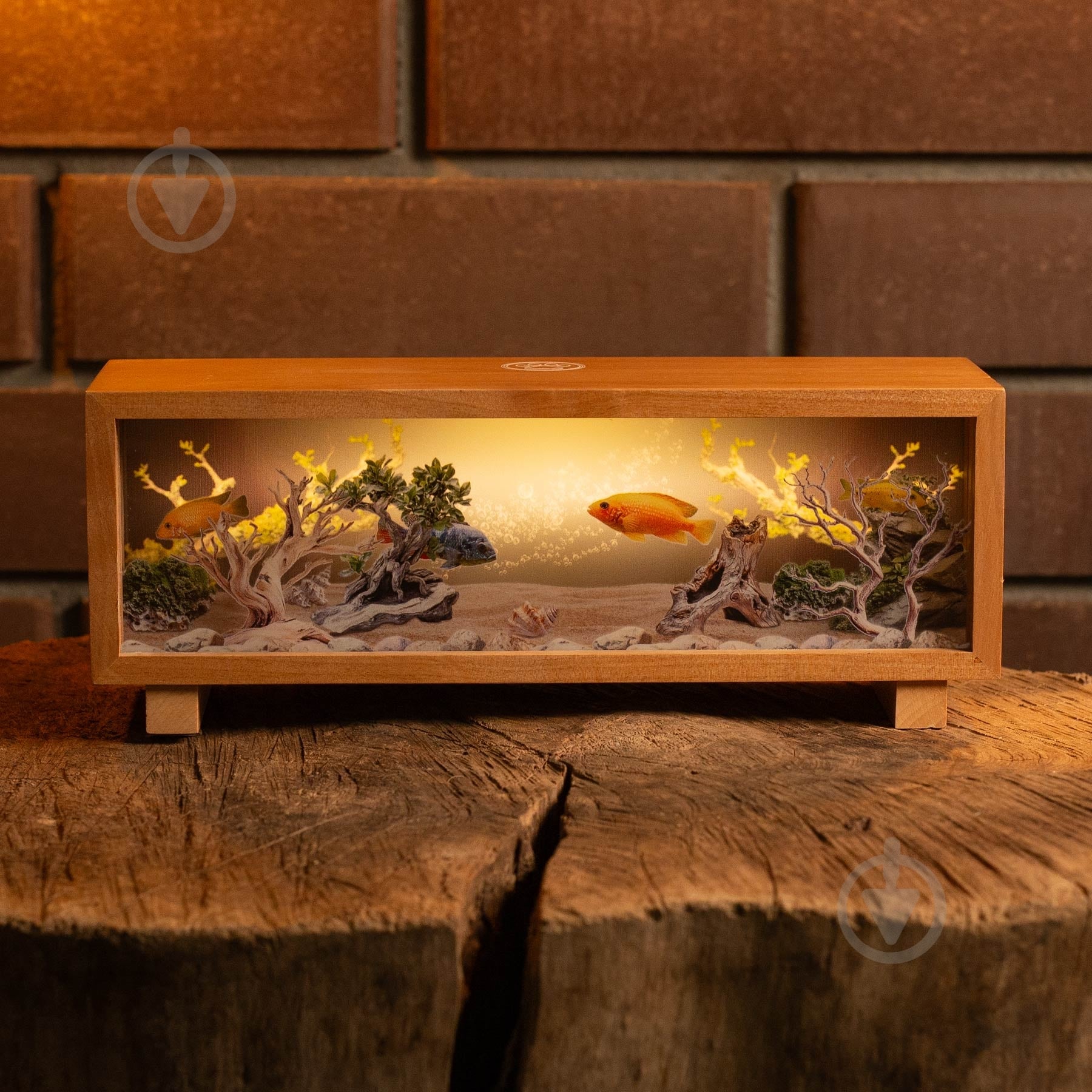 Декор-панорама Wood Posters Аквариум, лакированное дерево - фото 1