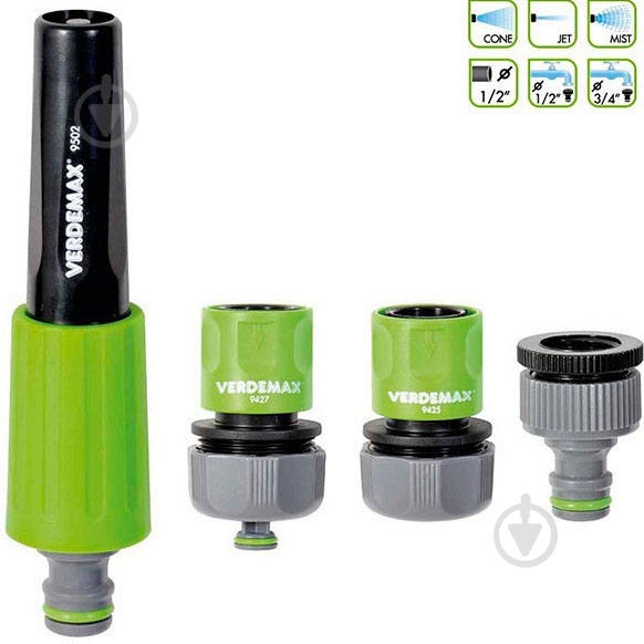 Коннектор Verdemax 3 шт 1/2" - 3/4" 9502 - фото 1 Коннектор Verdemax 3 шт 1/2" - 3/4" 9502 - фото 1