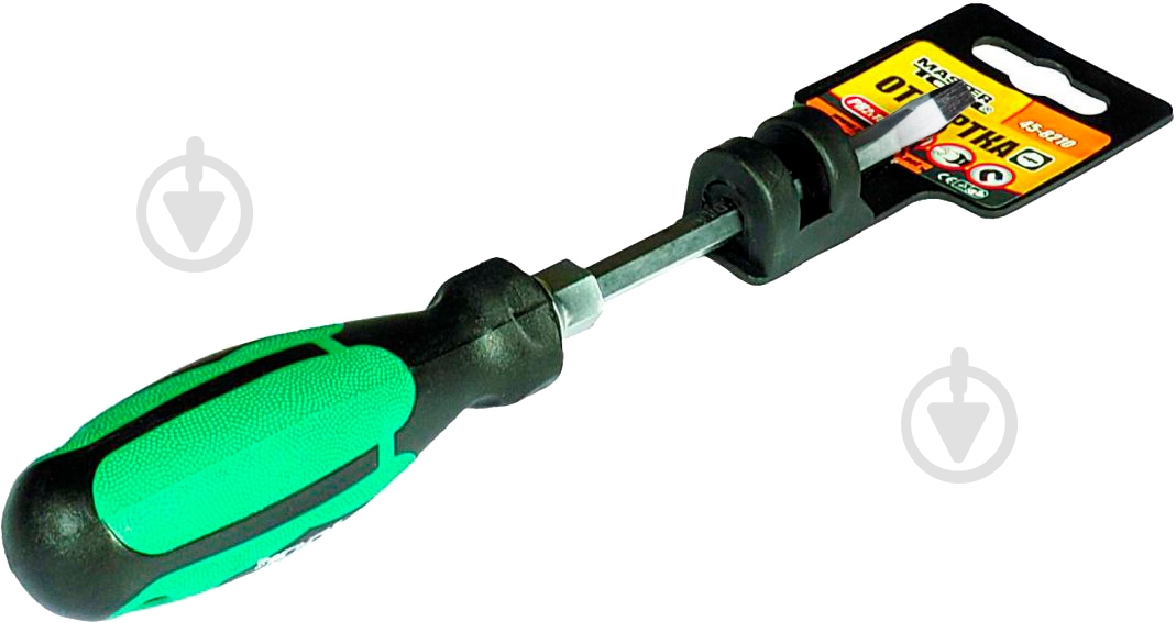 Отвертка MasterTool SL8 х 200мм усиленная 45-8820 - фото 5