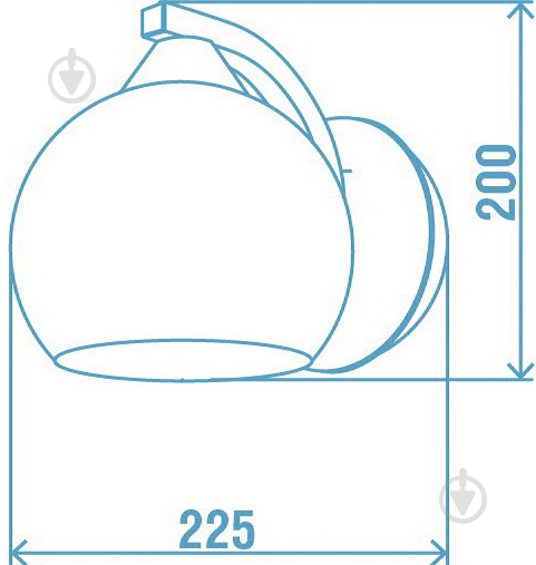 Бра Victoria Lighting 1x60 Вт E27 белый Sirius/AP1 - фото 3