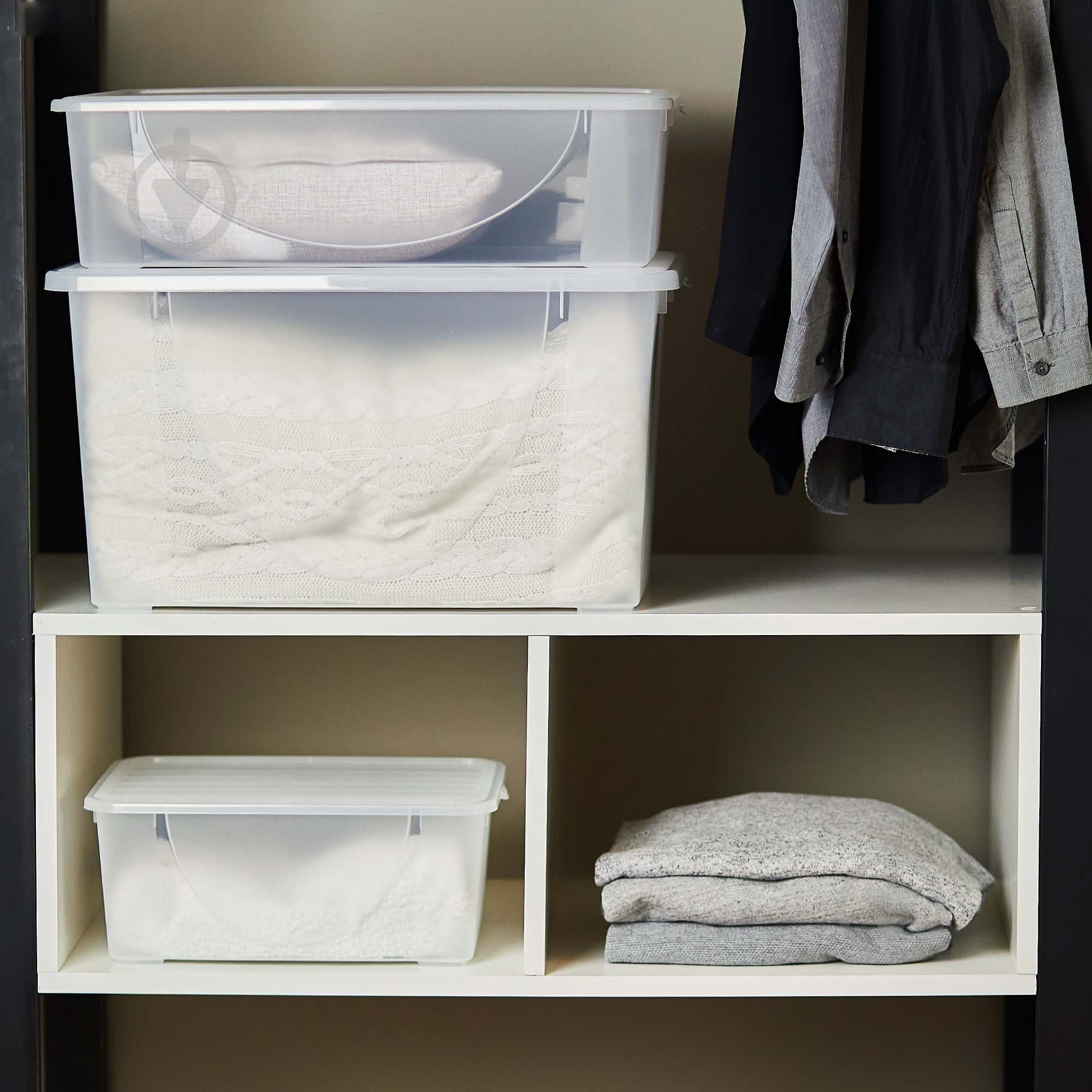 Контейнер для зберігання із кришкою Алеана 122044 40 л 300x370x565 мм - фото 3