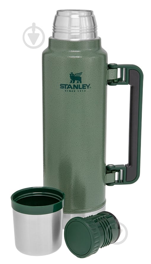 Термос Stanley Legendary Classic Hammertone Green 1.4 л - фото 2 Термос Stanley Legendary Classic Hammertone Green 1.4 л - фото 2