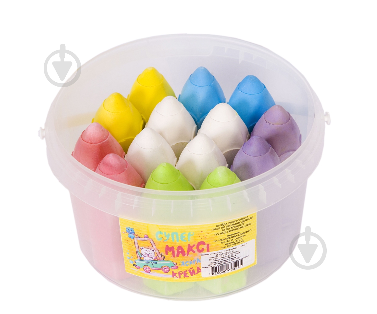 Мел цветной Супермакси 14 шт. iTEM - фото 1