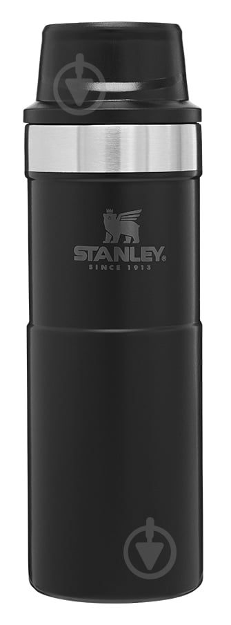 Термочашка Stanley Classic Trigger-action Matte Black 0.47 л - фото 1 Термочашка Stanley Classic Trigger-action Matte Black 0.47 л - фото 1