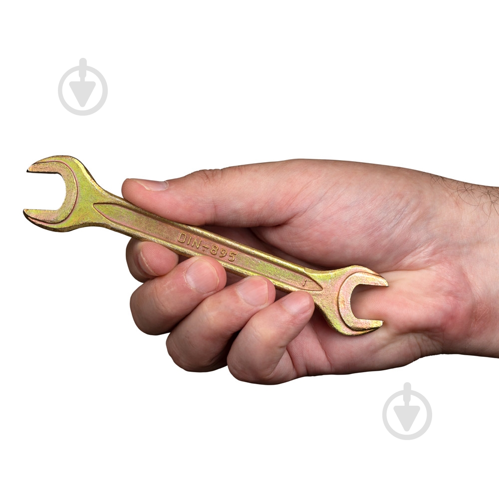 Ключ рожковый Sigma 10×12мм желтый цинк 6025121 - фото 5