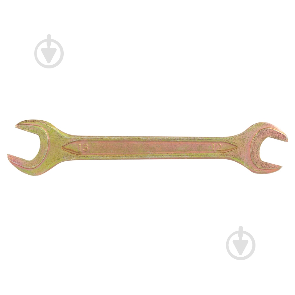 Ключ рожковый Sigma 12×13мм желтый цинк 6025131 - фото 1