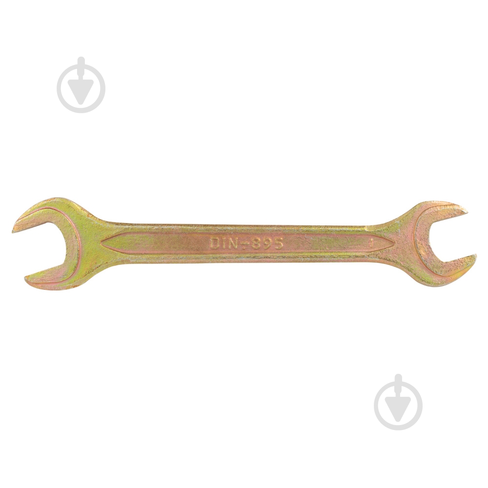 Ключ рожковый Sigma 12×13мм желтый цинк 6025131 - фото 3