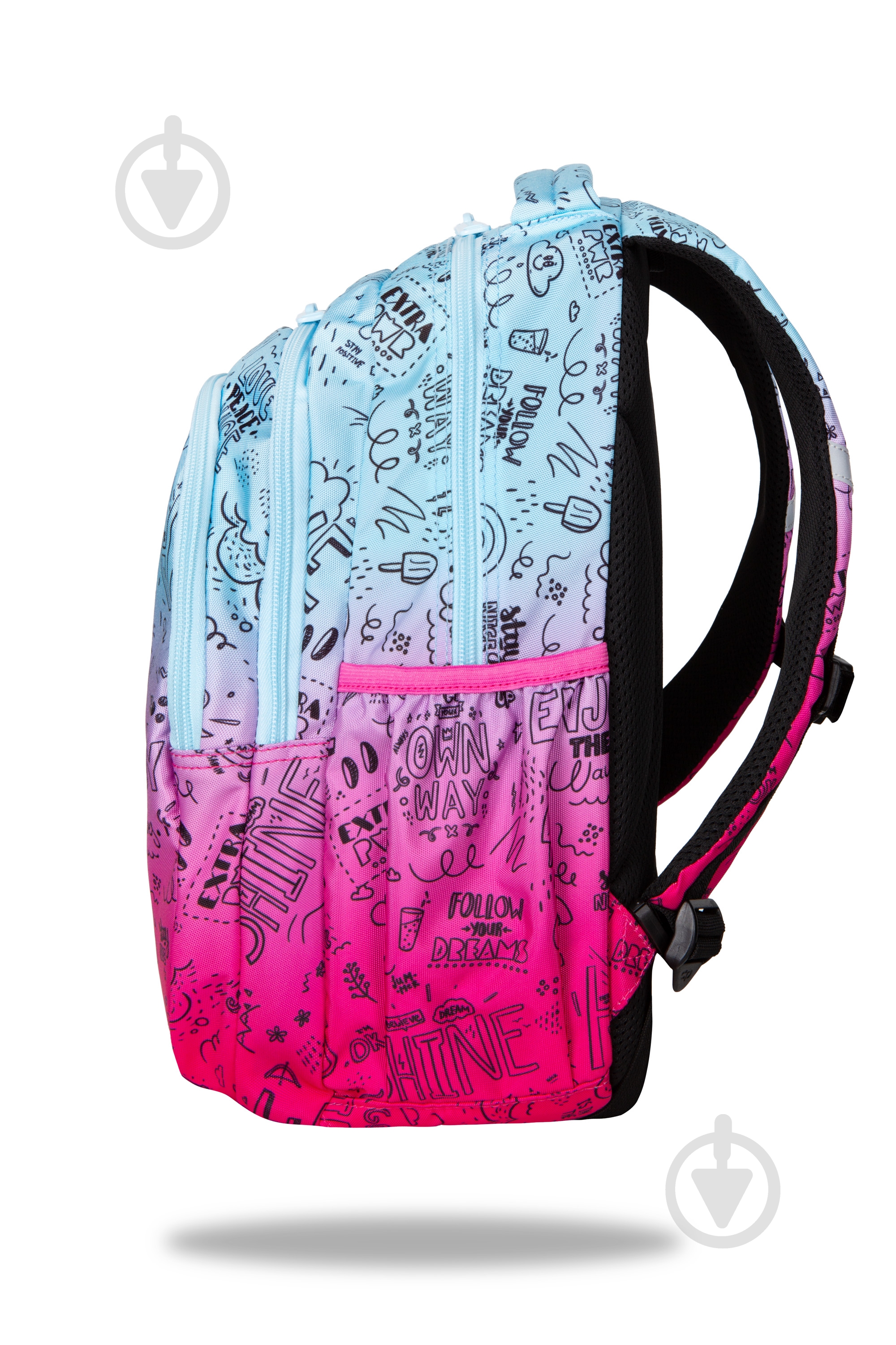 Рюкзак школьный CoolPack Jerry Pink Scribble - фото 2 Рюкзак школьный CoolPack Jerry Pink Scribble - фото 2