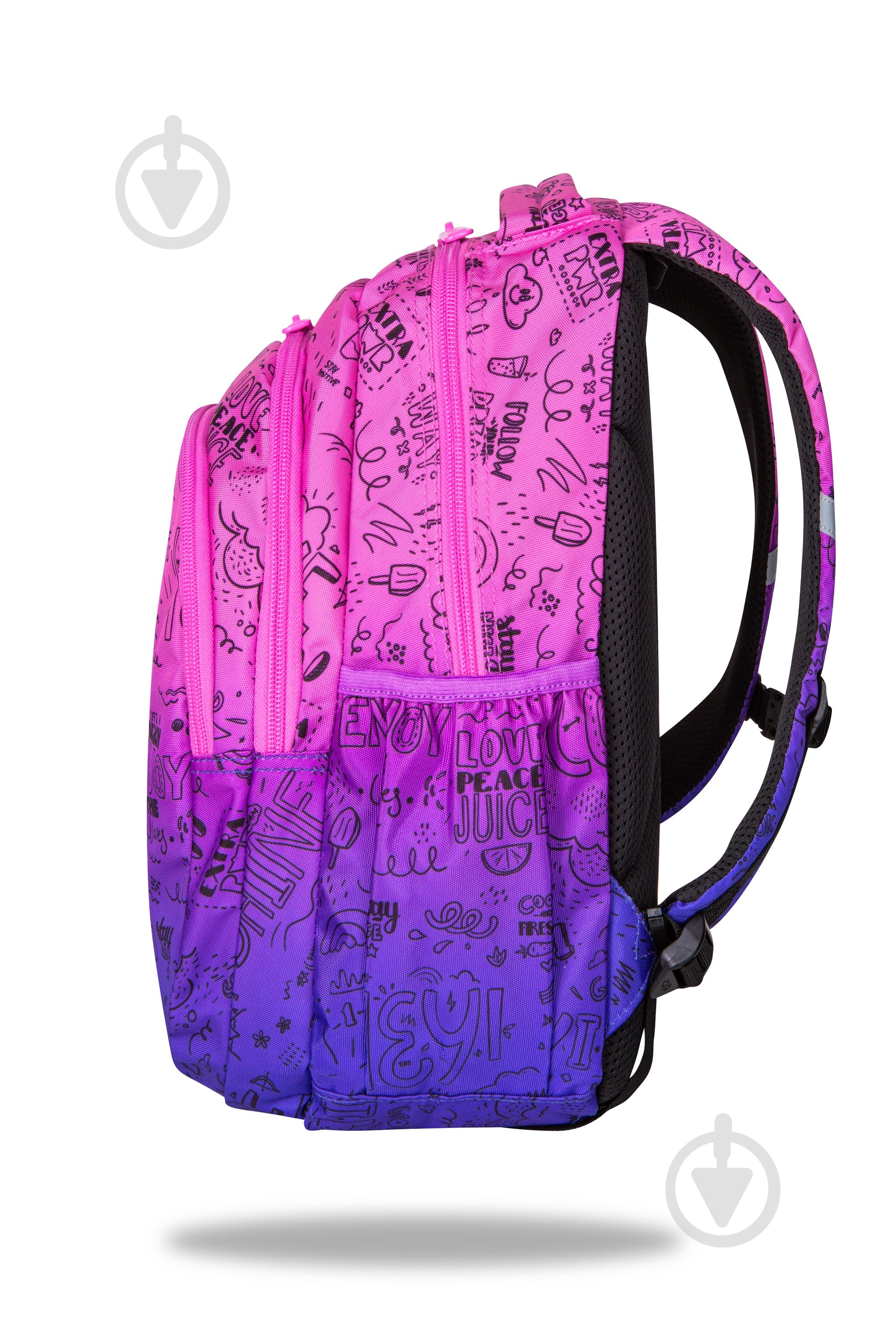 Ранец школьный CoolPack Jerry Purple Scribble - фото 2