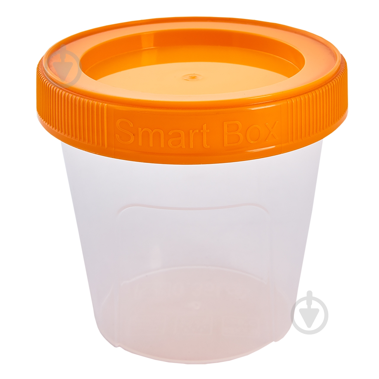 Контейнер для зберігання пластиковий Алеана 124084 «Smart Box» 0,35 л світло-помаранчевий - фото 1