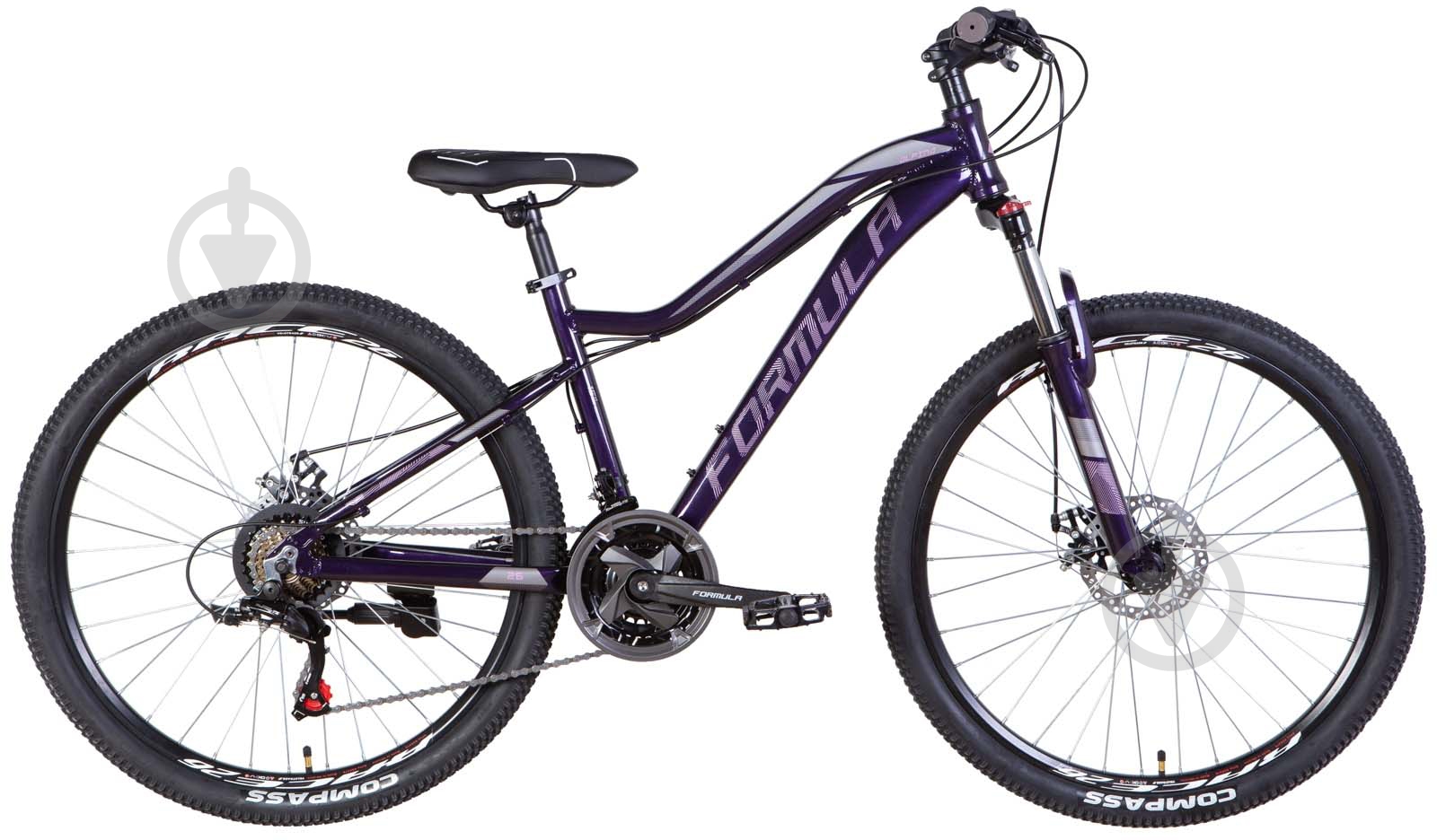 Велосипед Formula 26" 15"(38 см) ALPINA OPS-FR-26-614 темно-фиолетовый - фото 1
