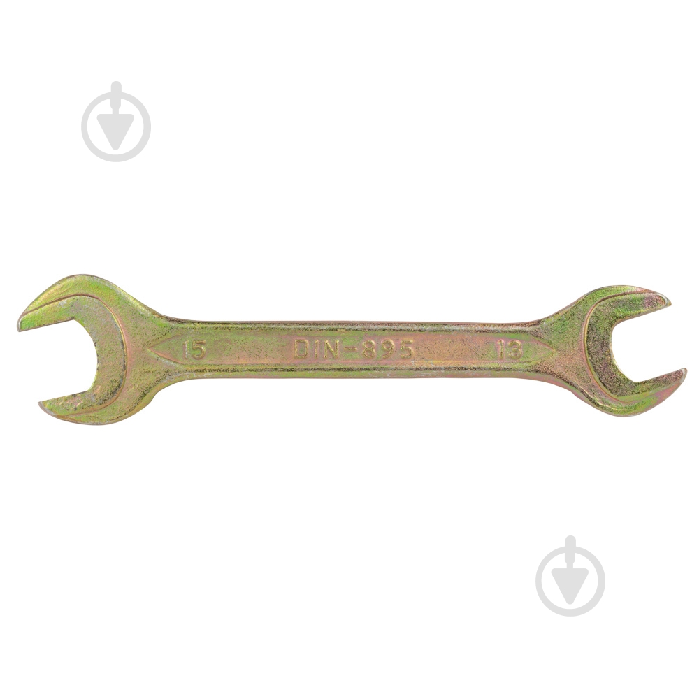 Ключ рожковый Sigma 13×15мм желтый цинк 6025151 - фото 3