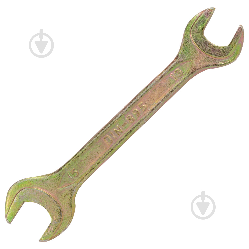 Ключ рожковый Sigma 13×15мм желтый цинк 6025151 - фото 4