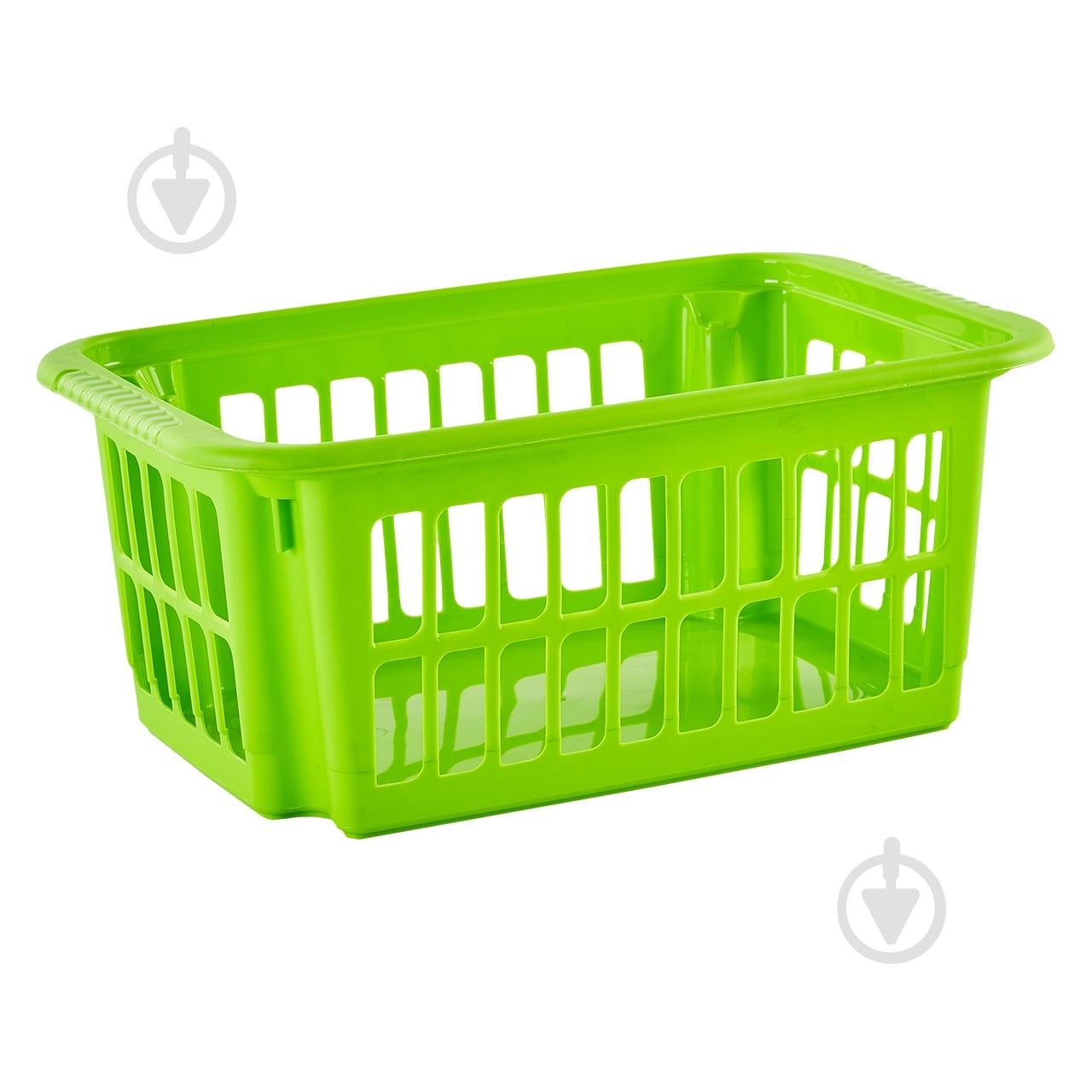 Корзина для хранения пластиковая Алеана 122059 18 л оливковая 199x310x470 мм - фото 1