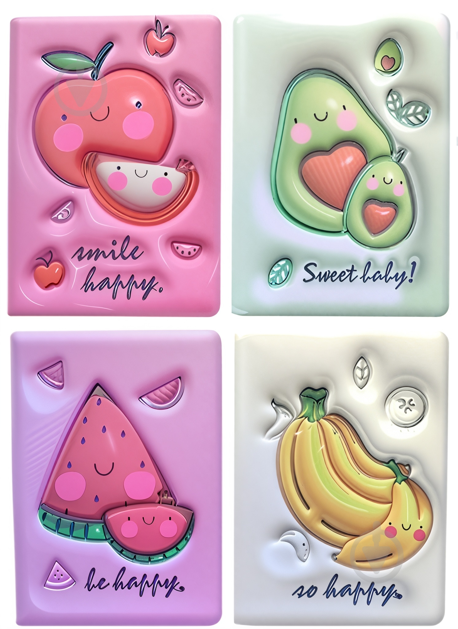 Блокнот Malevaro 3D Фрукты 130x185 мм - фото 1