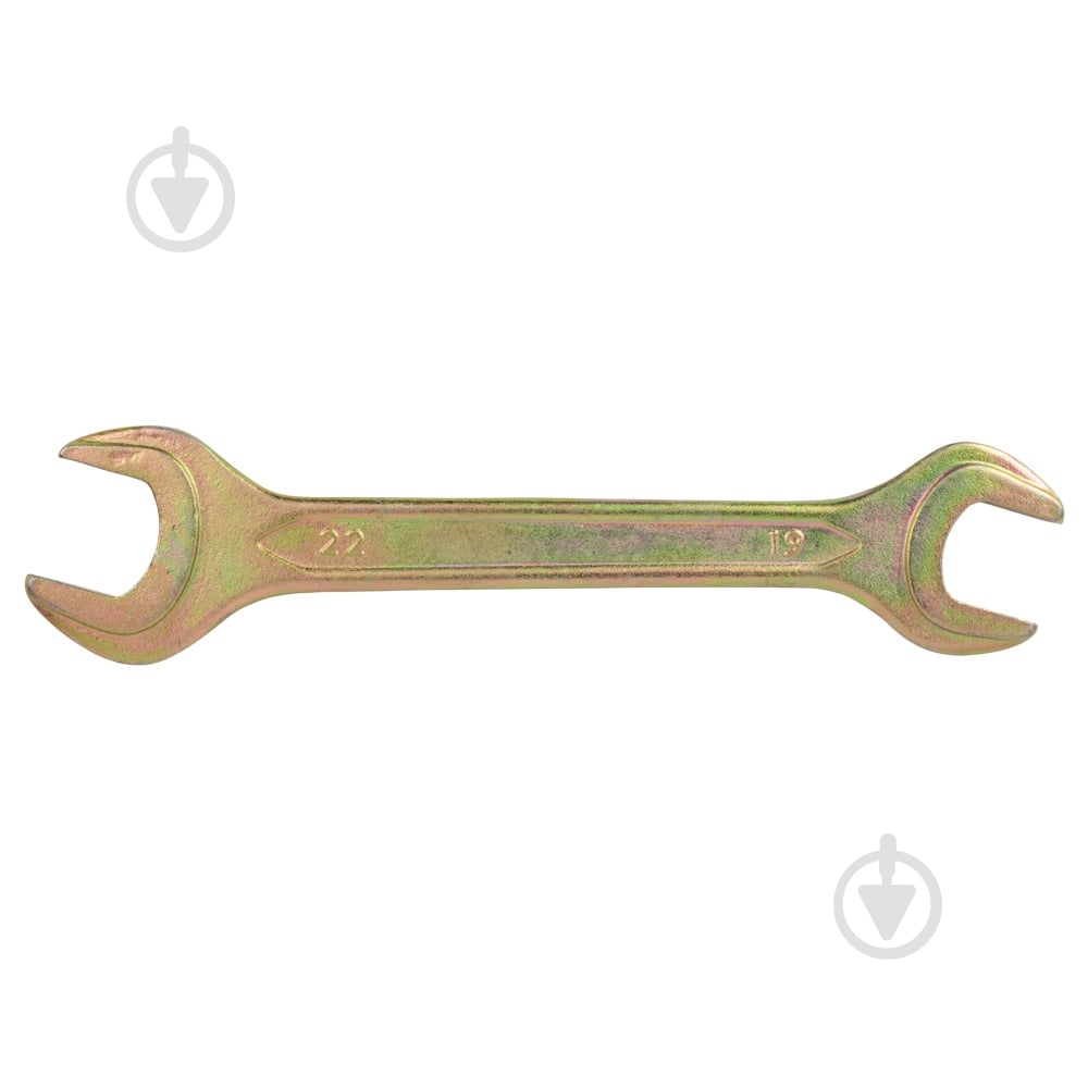 Ключ рожковый Sigma 19×22мм желтый цинк 6025221 - фото 1