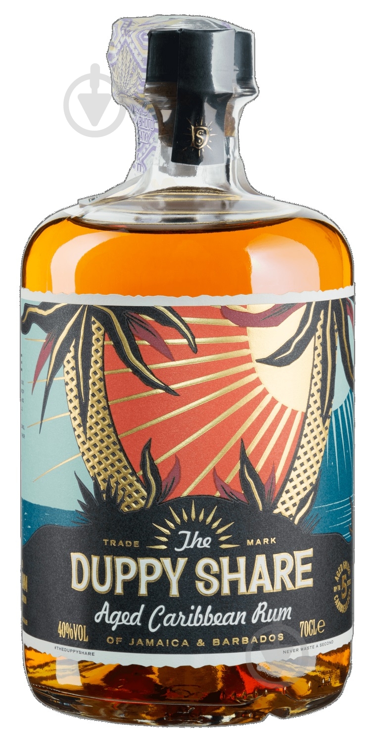 Ром The Duppy Share Caribbean Golden Rum 0,7 л - фото 1