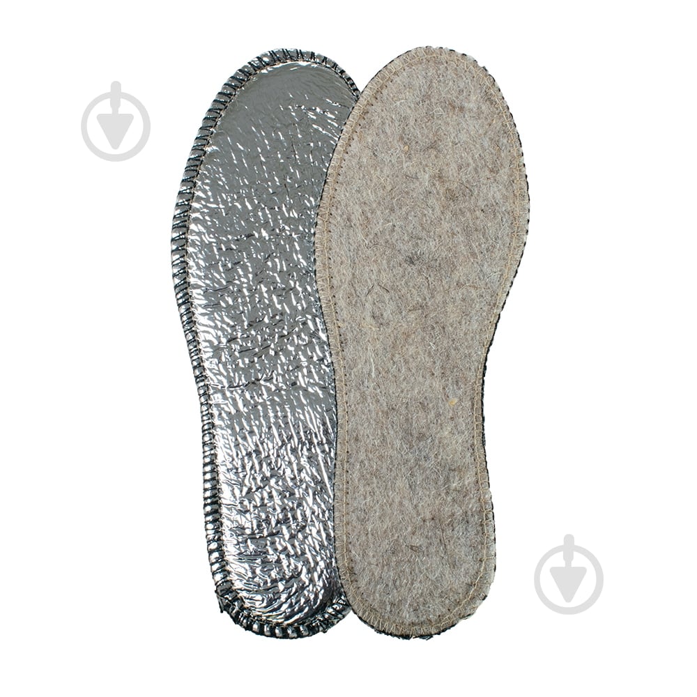 Устілки для взуття дитячі фольга ДіАрт р.35 сірий - фото 1