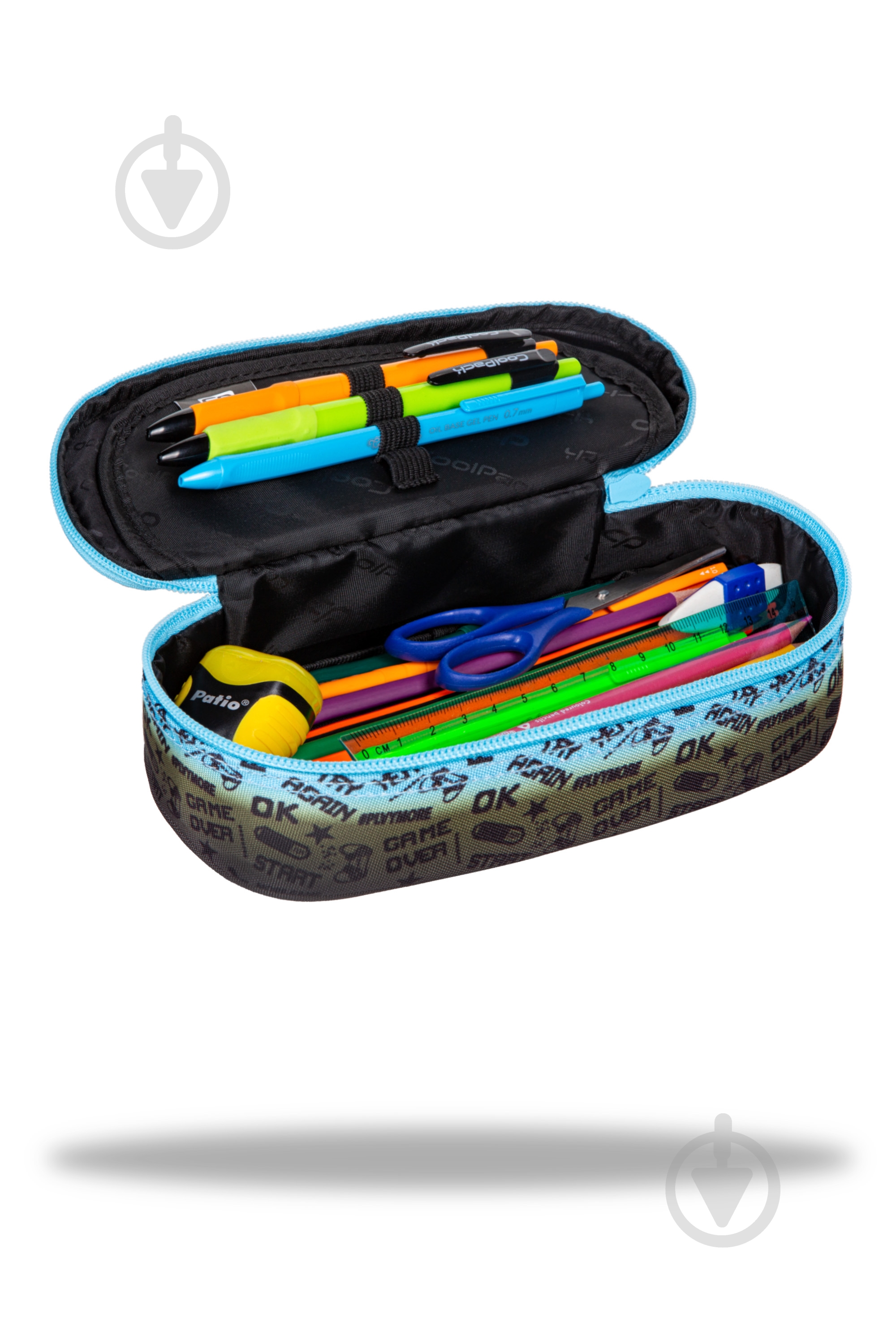 Пенал Campus Game 2t CoolPack голубой - фото 2 Пенал Campus Game 2t CoolPack голубой - фото 2