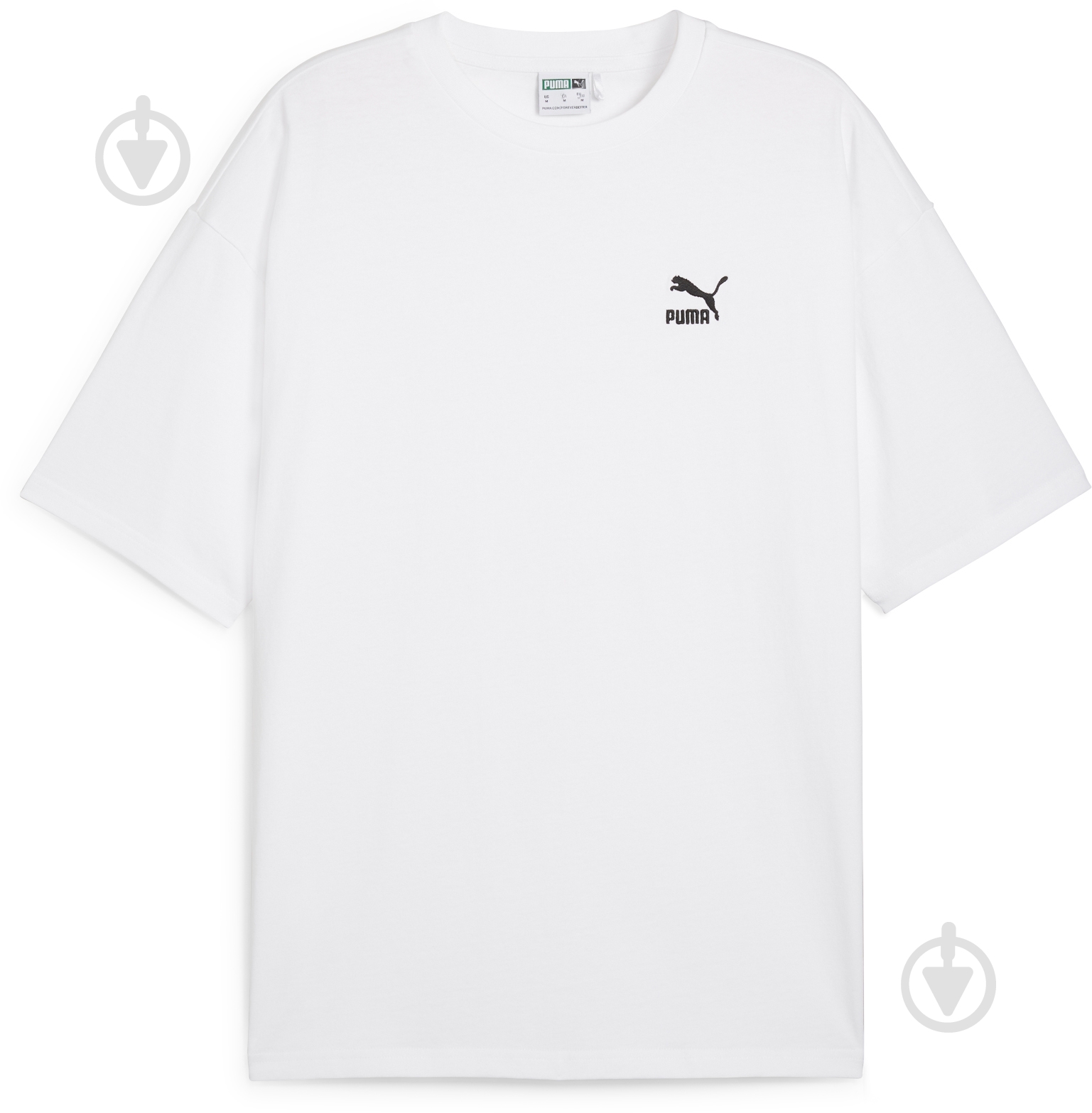 Футболка Puma BETTER CLASSICS OVERSIZED TEE 67918802 р.XS белый - фото 1