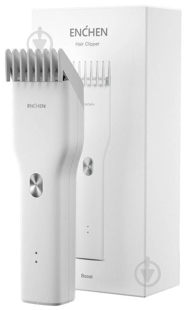 Машинка для підстригання волосся ENCHEN Boost White Set - фото 3